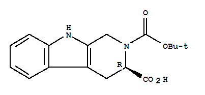 Structure of BOC-D-1,2,3,4-TETRAHYDRONORHARMAN-3-CARBOXYLIC ACID