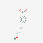 Structure of 4-(4-Hydroxybutyl)benzoic acid Methyl ester
