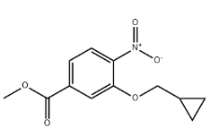 Structure of METHYL 3-(CYCLOPROPYLMETHOXY)-4-NITROBENZOATE