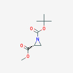 Structure of 1-O-tert-butyl 2-O-methyl (2R)-aziridine-1,2-dicarboxylate