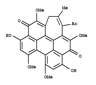 Structure of HYPOCRELLIN B
