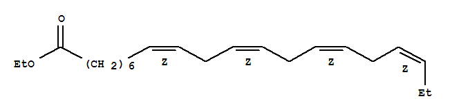 8,11,14,17-Eicosatetraenoicacid, ethyl ester, (all-Z)-结构式