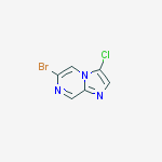 6-Bromo-3-chloroimidazo[1,2-a]pyrazine结构式