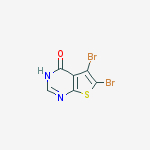 5,6-dibromo-3h-thieno[2,3-d]pyrimidin-4-one结构式