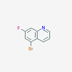 Structure of 5-bromo-7-fluoroquinoline