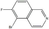 Structure of 5-bromo-6-fluoroisoquinoline