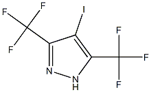 Structure of 4-Iodo-3,5-bis-(trifluoroMethyl)-1H-pyrazole, 97%