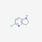 5-chloro-2,3-dihydro-1h-pyrrolo[3,2-b]pyridine结构式