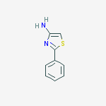 2-Phenyl-1,3-thiazol-4-amine结构式