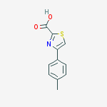 Structure of 2-Thiazolecarboxylic  acid,4-(4-methylphenyl)-