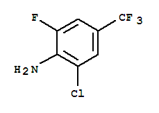 2-Chloro-6-fluoro-4-trifluoromethylaniline结构式