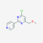 Structure of 4-chloro-6-(methoxymethyl)-2-(pyridin-4-yl)pyrimidine