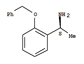 (S)-A-甲基-2-(苯甲氧基)-苯甲胺结构式