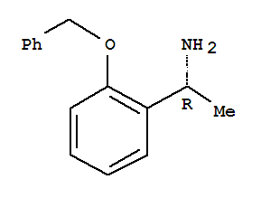 Structure of Benzenemethanamine,a-methyl-2-(phenylmethoxy)-,(R)-
