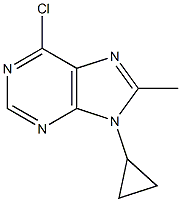 Structure of 6-Chloro-9-cyclopropyl-8-Methyl-9H-purine