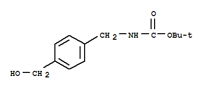 Structure of (4-HYDROXYMETHYL-BENZYL)-CARBAMIC ACID TERT-BUTYL ESTER
