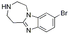 1H-[1,4]Diazepino[1,7-a]benziMidazole, 9-broMo-2,3,4,5-tetrahydro-结构式
