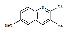 Structure of 2-CHLORO-6-METHOXY-3-METHYL-QUINOLINE