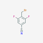 Chemical structure of 4-(bromomethyl)-3,5-difluorobenzonitrile