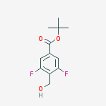 Structure of tert-butyl 3,5-difluoro-4-(hydroxymethyl)benzoate
