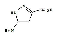 Structure of 1H-Pyrazole-3-carboxylicacid,5-amino-