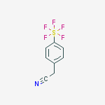 Structure of 4-(Pentafluorosulfur)phenylacetonitrile