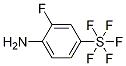 Chemical structure of 2-Fluoro-4-(pentafluorothio)aniline, 97%