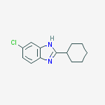 Structure of 1H-Benzimidazole, 5-chloro-2-cyclohexyl-