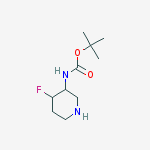 Structure of Tert-butyl N-(4-fluoropiperidin-3-yl)carbamate