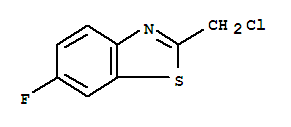 Structure of 2-chloromethyl-6-fluorobenzothiazole