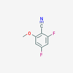 2,4-difluoro-6-methoxybenzonitrile结构式