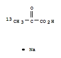 Structure of PYRUVIC-3-13C ACID SODIUM SALT