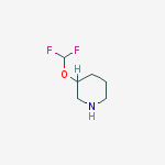 3-(difluoromethoxy)piperidine结构式