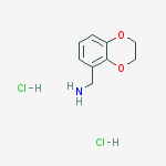 (2,3-Dihydrobenzo[b][1,4]dioxin-5-yl)methanamine dihydrochloride结构式