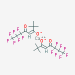 Structure of Calcium bis(6,6,7,7,8,8,8,-heptafluoro-2,2-dimethyl-3,5-octanedionate)