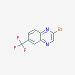 2-bromo-6-(trifluoromethyl)quinoxaline结构式