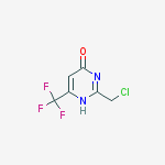 4(3H)-Pyrimidinone, 2-(chloromethyl)-6-(trifluoromethyl)-结构式