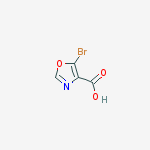 Structure of 5-bromo-1,3-oxazole-4-carboxylic acid