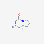 Structure of (S)-HEXAHYDRO-PYRROLO[1,2-A]PYRAZIN-4-ONE