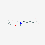 Structure of Pentanoic acid, 5-[[(1,1-dimethylethoxy)carbonyl]methylamino]-