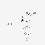 Methyl 3-(p-chlorophenyl)-beta-alaninate HCl结构式