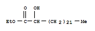 Structure of 2-Hydroxytetracosaic acid ethyl ester
