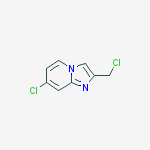 Structure of 7-chloro-2-(chloromethyl)imidazo[1,2-a]pyridine