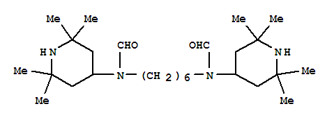 Structure of Formamide, N,N-1,6-hexanediylbisN-(2,2,6,6-tetramethyl-4-piperidinyl)-