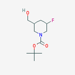 Structure of (N-Boc-5-fluoropiperidin-3-yl)methanol