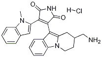 3-(8-(aMinoMethyl)-6,7,8,9-tetrahydropyrido[1,2-a]-indol-10-yl)-4-(1-Methyl-1H-indol-2-yl)-1H-pyrrol-2,5-dione HCl结构式