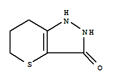Structure of Thiopyrano[3,2-c]pyrazol-3(5H)-one,  1,2,6,7-tetrahydro-
