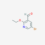 5-Bromo-2-ethoxynicotinaldehyde结构式