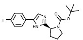 Structure of (s)-tert-Butyl 2-(5-(4-iodophenyl)-1H-imidazol-2-yl)pyrrilidine-1-carboxylate