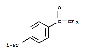 Structure of 2,2,2-trifluoro-1-(4-propan-2-ylphenyl)ethanone